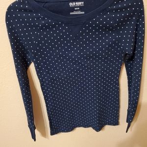 Polka Dot Long Sleeve Top